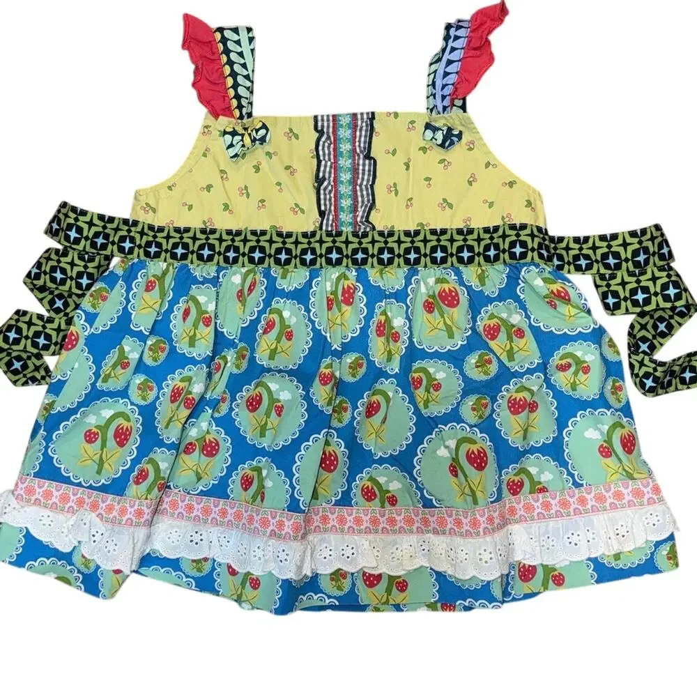 Matilda Jane Girls Size 8 Dresses Tops Shorts Tights 7 Piece Clothing Bundle